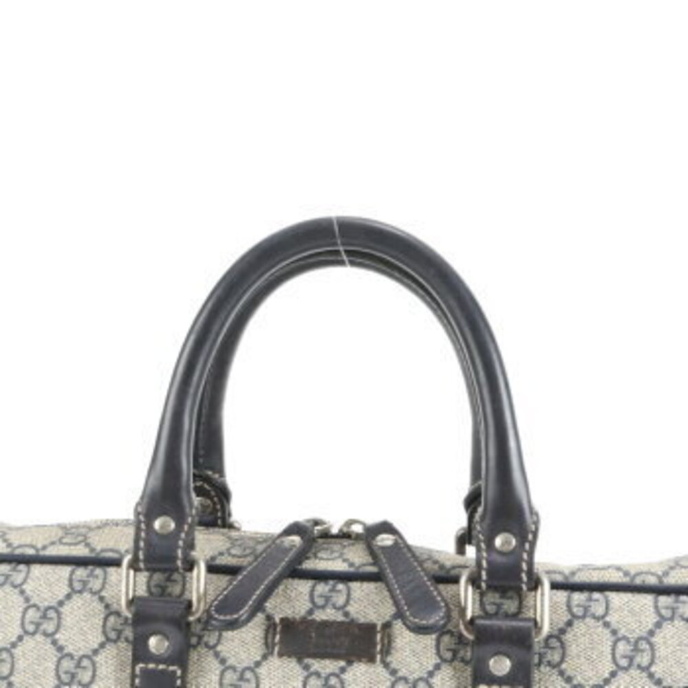 Gucci GG Supreme leather business bag briefcase tote Navy Blue - Picture 2 of 9